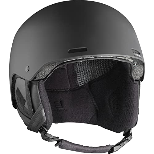 Salomon Brigade Casco de esquí y Snowboard para Hombre, con Sistema de Audio, Carcasa ABS, Tecnología Smart, Negro (Black), L (59-62 cm)