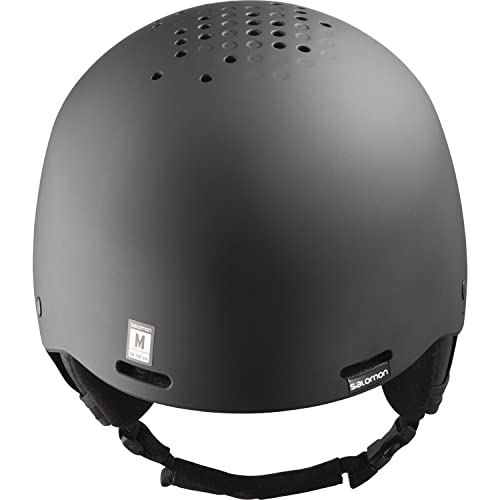 Salomon Brigade Casco de esquí y Snowboard para Hombre, con Sistema de Audio, Carcasa ABS, Tecnología Smart, Negro (Black), L (59-62 cm)