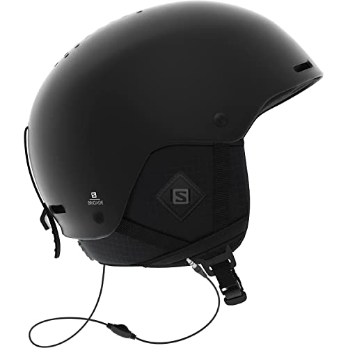 Salomon Brigade Casco de esquí y Snowboard para Hombre, con Sistema de Audio, Carcasa ABS, Tecnología Smart, Negro (Black), L (59-62 cm)