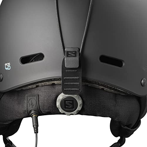 Salomon Brigade Casco de esquí y Snowboard para Hombre, con Sistema de Audio, Carcasa ABS, Tecnología Smart, Negro (Black), L (59-62 cm)