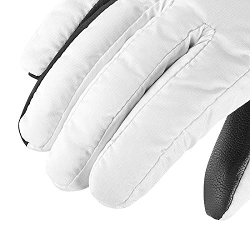 Salomon Force Guantes de esquí y Snowboard, Mujer, Blanco/Negro (White/Black), S