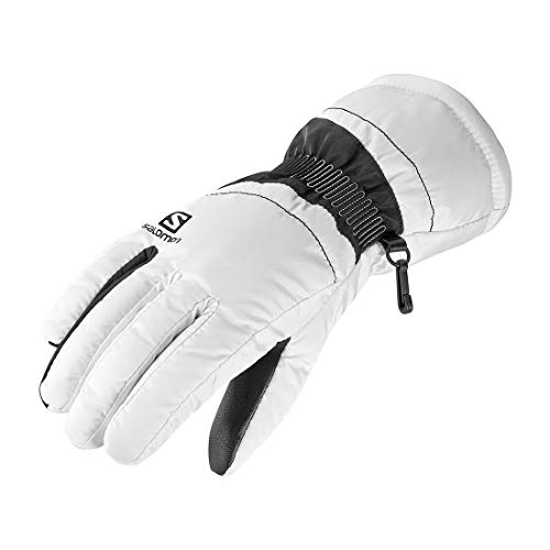 Salomon Force Guantes de esquí y Snowboard, Mujer, Blanco/Negro (White/Black), S