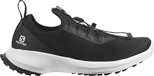 Salomon Sense Feel 2 Mujer Zapatos de trail running, Negro (Black/White/Black), 42 EU