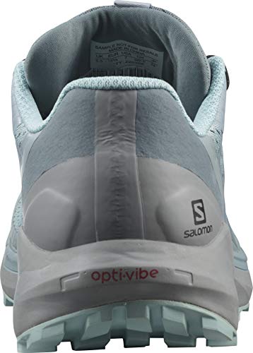 SALOMON Sense Ride 4 Gore Tex Invisible FIT, Zapatillas de Senderismo Mujer, Slate/Monument/Pastel Turquoise, 45 1/3 EU