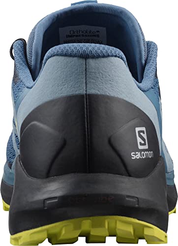 SALOMON Sense Ride 4, Zapatillas de Senderismo Hombre, Copen Blue/Black/Evening Primrose, 41 1/3 EU