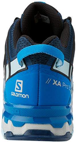 Salomon Zapatilla de hombre XA PRO 3D v8 con 3D Advanced Chassis para trail running, Azul (Sargasso Sea/Imperial Blue/Angel Falls), 41 1/3 EU