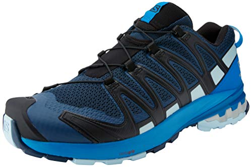 Salomon Zapatilla de hombre XA PRO 3D v8 con 3D Advanced Chassis para trail running, Azul (Sargasso Sea/Imperial Blue/Angel Falls), 41 1/3 EU