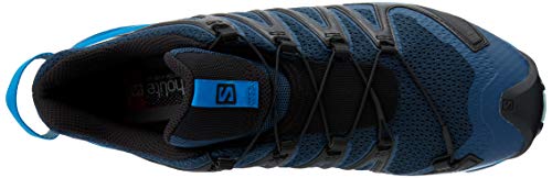 Salomon Zapatilla de hombre XA PRO 3D v8 con 3D Advanced Chassis para trail running, Azul (Sargasso Sea/Imperial Blue/Angel Falls), 41 1/3 EU