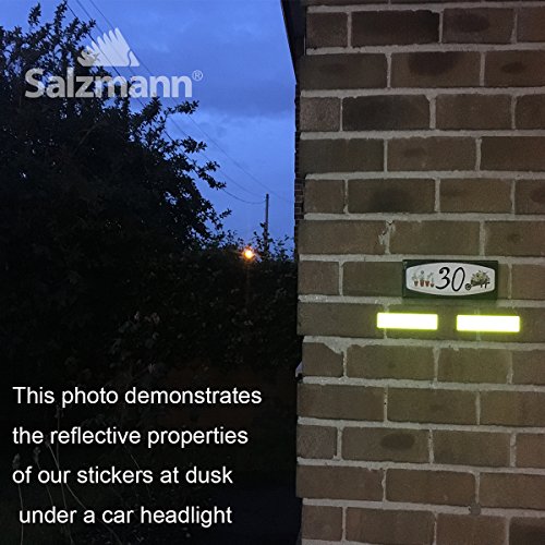 Salzmann 3M Diamond Grade Adhesivos Reflectantes y Impermeables | Adhesivos para Coches, Motocicletas, Bicicletas | Equipado con 3M Scotchlite