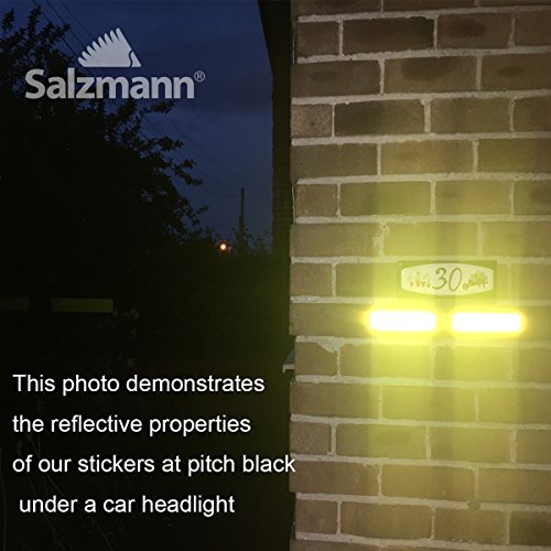 Salzmann 3M Diamond Grade Adhesivos Reflectantes y Impermeables | Adhesivos para Coches, Motocicletas, Bicicletas | Equipado con 3M Scotchlite