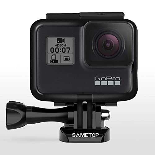 Sametop Carcasa de Montaje en Marco Compatible con GoPro Hero 7 Black, 7 Silver, 7 White, Hero 6 Black, Hero 5 Black, Hero (2018) Cámaras