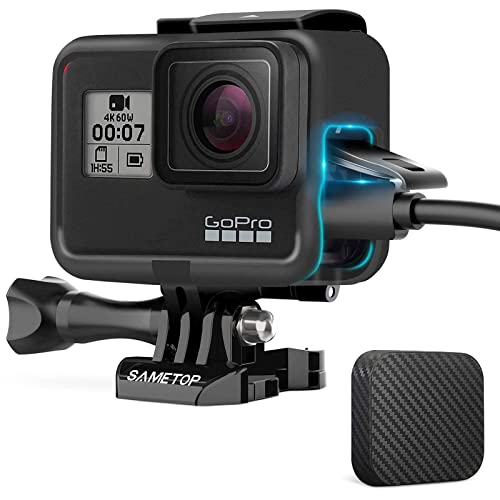 Sametop Carcasa de Montaje en Marco Compatible con GoPro Hero 7 Black, 7 Silver, 7 White, Hero 6 Black, Hero 5 Black, Hero (2018) Cámaras