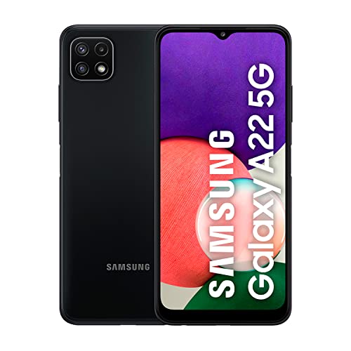 Samsung Galaxy A22 5G – Smartphone libre con 6.6 Pulgadas 128GB y Sistema Operativo Android Gris Versión ES