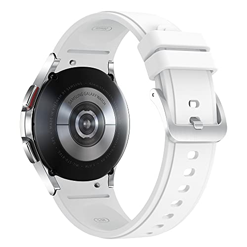 Samsung Galaxy Watch4 Classic - Reloj Inteligente de Acero Inoxidable, 42 mm, Giratorio, monitoreo de Bienestar, Fitness Tracker, Silver