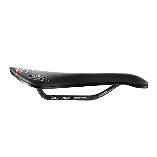 San Marco Wide ASPIDE Short Open Carbon FX, Sillin para Bicicleta, Negro