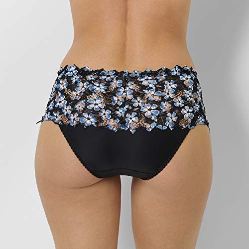 Sans Complexe Arum Mosaic Sujetador con Aros, Azul (Imprime Noir/Lac Bleu HAO), 95D (Talla del Fabricante: 95/110D) para Mujer