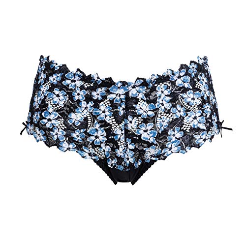 Sans Complexe Arum Mosaic Sujetador con Aros, Azul (Imprime Noir/Lac Bleu HAO), 95D (Talla del Fabricante: 95/110D) para Mujer