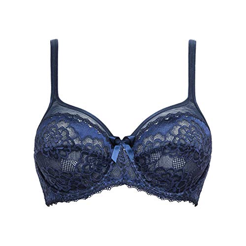 Sans Complexe Byzance Sujetador con Aros, (Bleu Marine Gah), 95D (Talla del Fabricante: 110D) para Mujer