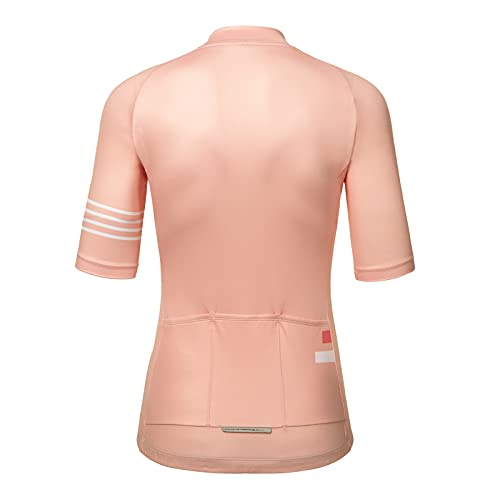 Santic Maillot Ciclismo Mujer Manga Corta Maillot Bicicleta Montaña Camiseta Rosa EU L