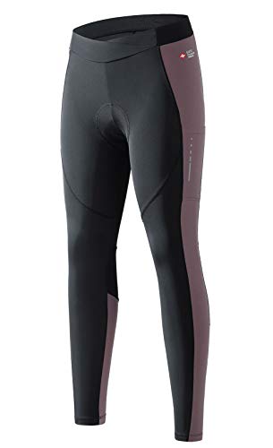 Santic Pantalon Ciclismo Mujer Culotte 3/4 Bicicleta Largo Badana Acolchado Las Medias Transpirables Antideslizante M