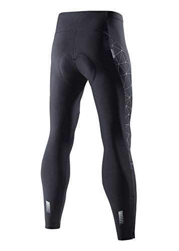 Santic Pantalones Ciclismo Hombre Invierno Pantalone Largo Térmico Acolchado 4D