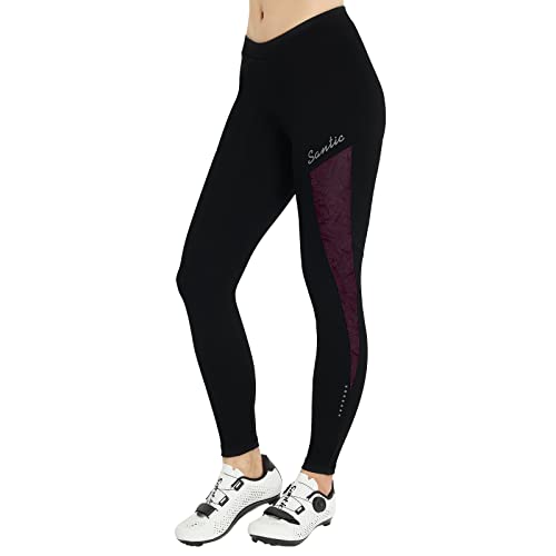 Santic Pantalones Ciclismo Mujer Acolchados Leggings Chicas Mallas Ciclismo Acolchadas Gina Violet M