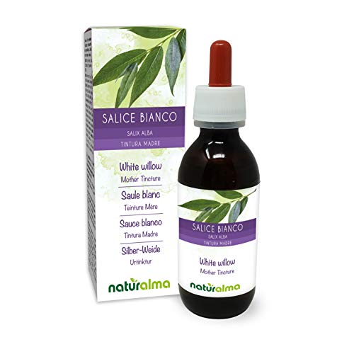 Sauce blanco (Salix alba) cortezas Tintura Madre sin alcohol Naturalma | Extracto líquido gotas 120 ml | Complemento alimenticio | Vegano