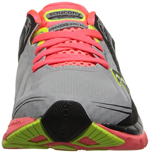 Saucony Kinvara 5 - Zapatillas de Correr para Mujer, Plata Vizi Coral Citron, 43 EU