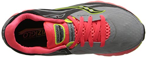 Saucony Kinvara 5 - Zapatillas de Correr para Mujer, Plata Vizi Coral Citron, 43 EU