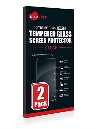 savvies Protector Cristal Templado Compatible con Garmin Edge 820 (2 Unidades) Protector Pantalla Vidrio, Protección 9H, Pelicula Anti-Huellas