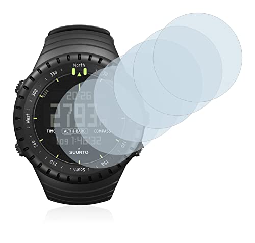 savvies Protector Pantalla Compatible con Suunto Core All Black (6 Unidades) Película Ultra Transparente