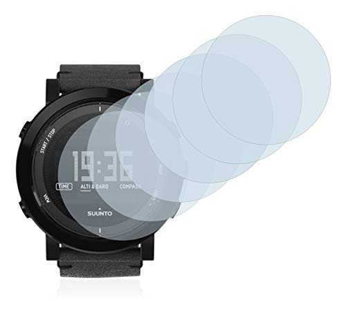 savvies Protector Pantalla Compatible con Suunto Essential Ceramic All Black (6 Unidades) Película Ultra Transparente