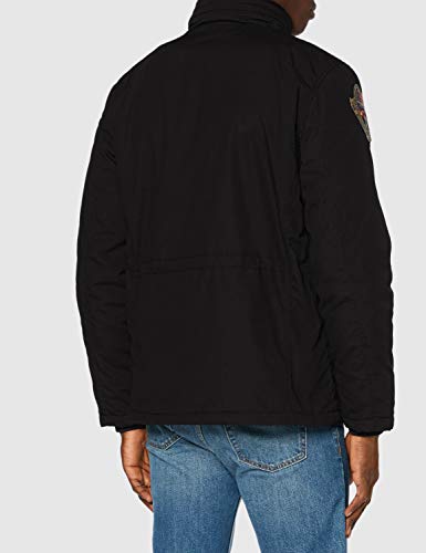 Schott NYC Fight Chaqueta, Negro, Large para Hombre