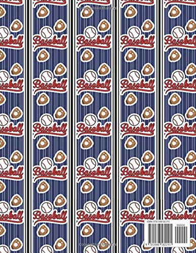 Scorebook Baseball & Softball Score Record: 100 Scoring Sheets For Baseball and Softball Games Plus Note Pages (Baseball Paper Blue)