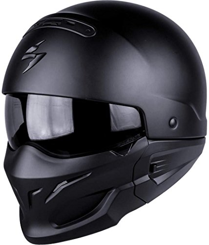 SCORPION Casco Moto exo-combat, Matt black, negro, M