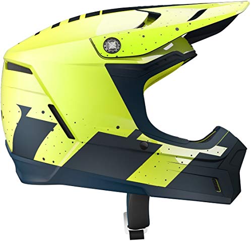 Scott 350 Evo Team MX Enduro - Casco para moto y bicicleta (talla L, 59-60 cm), color amarillo y azul