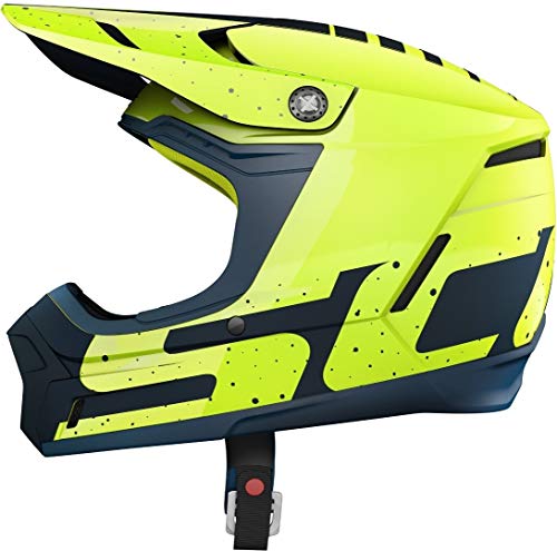 Scott 350 Evo Team MX Enduro - Casco para moto y bicicleta (talla L, 59-60 cm), color amarillo y azul