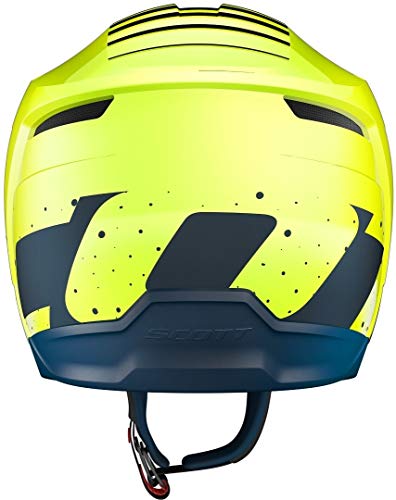 Scott 350 Evo Team MX Enduro - Casco para moto y bicicleta (talla L, 59-60 cm), color amarillo y azul