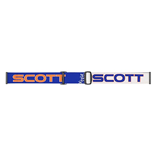Scott Fury MX Goggle - Gafas de esquí para bicicleta de montaña, color blanco, azul y amarillo