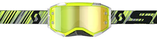 Scott Fury MX Goggle - Gafas de motocross y bicicleta de montaña, color amarillo, gris y amarillo
