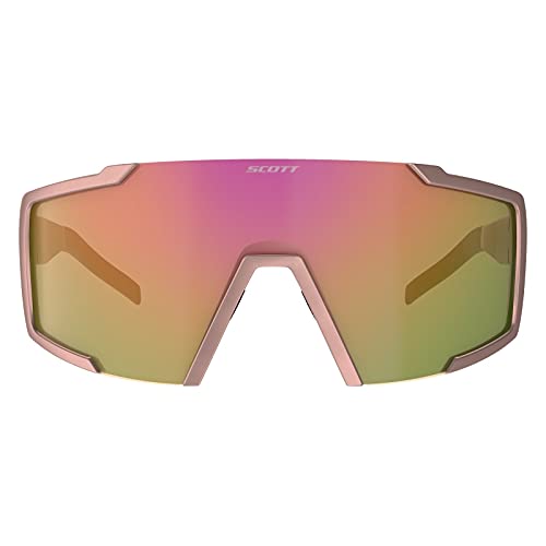 Scott Shield - Gafas de cambio para bicicleta, color rosa y cromado