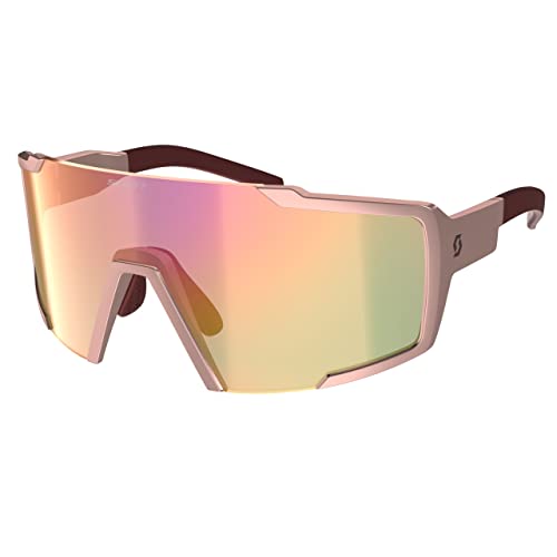 Scott Shield - Gafas de cambio para bicicleta, color rosa y cromado
