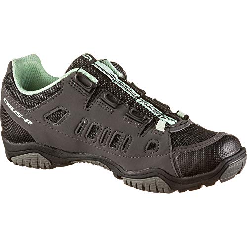 Scott Sport Crus-r Boa Lady, Zapatillas de Ciclismo Mujer, Dark Grey/Mint Green, 38 EU