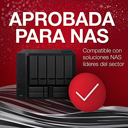 Seagate IronWolf, 2 TB, Disco Duro Interna HDD NAS, CMR, 3,5 pulgadas, SATA a 6 Gb/s, 5900 RPM, caché de 64 MB, RAID, 3 años servicios Rescue (ST2000VN004)