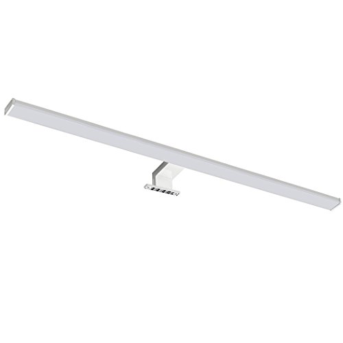 SEBSON® Lampara Espejo Baño LED 80cm, Luz Espejo Pinza + Armario, 15W, 1100lm Blanca Neutra 4000K, IP44-780x108x44mm