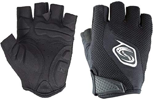 Seibertron de los Hombres/De Las Mujeres Medio Dedo/sin Dedos Guantes de Ciclismo MTB Road compitiendo con Guantes Biking de la Bicicleta Guantes Guantes Gel Pad Riding Negro L