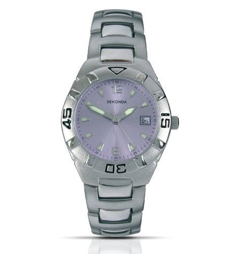 Sekonda 4700.71 - Reloj para Mujeres, Correa de Acero Inoxidable Color Plateado