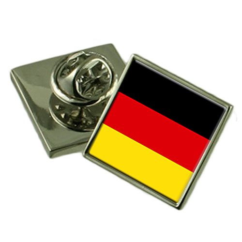 Select Gifts Alemania Bandera Insignia de solapa de plata maciza 925