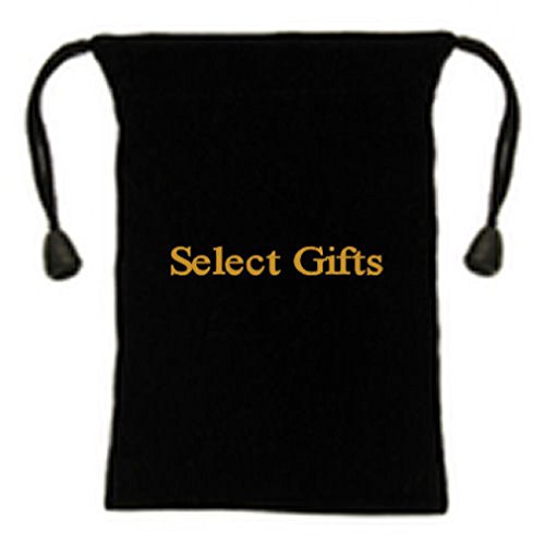 Select Gifts Plata Gemelos de para bicicleta ~ para bicicletas grabado Gemelos + bolsa de negro