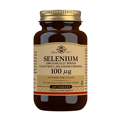 Selenio (Sin Levadura) 100 comprimidos de 100 mcg de Solgar